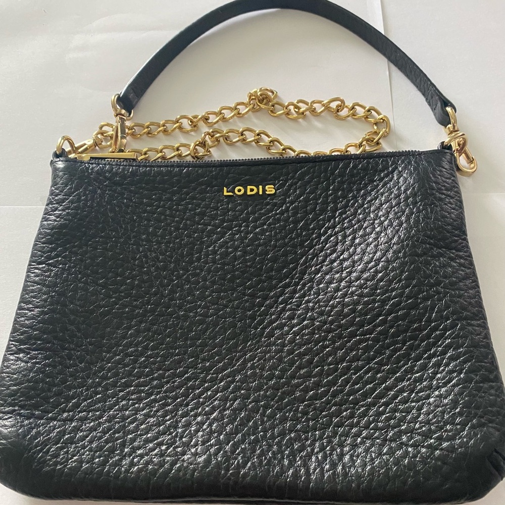 Lodis Italian Pebbled Leather Women Crossbody Bag